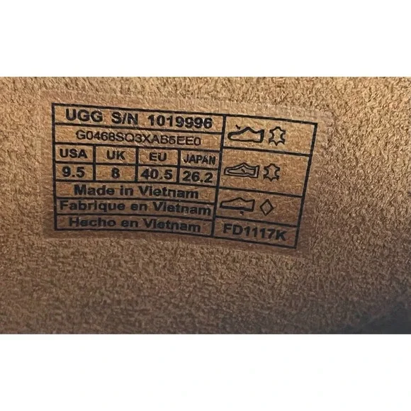 UGG Ginger Booties Open Toe Brown Suede with Suede heel Womens Size 9.5 - Picture 9 of 9